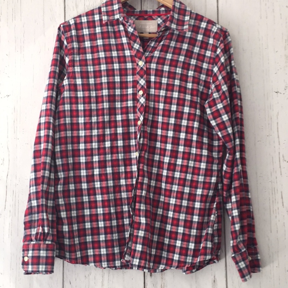 Banana Republic plaid flannel button down